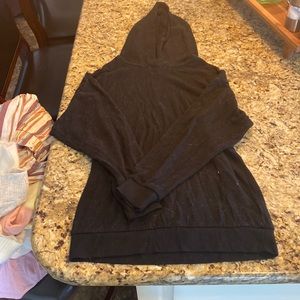 Black hoodie, medium in girls, good condition